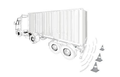 pour des camions avec la LED dans le capteur sans fil de stationnement de pieds/pouces