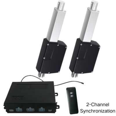 12V~28V DC 6000N Heavy-Duty Actuator 2-Way Synchronous Kit Remote Control System